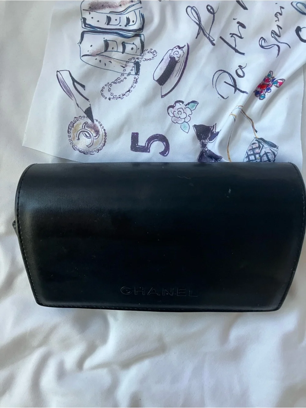 CHANEL Black Oversized Square Frame Sunglasses